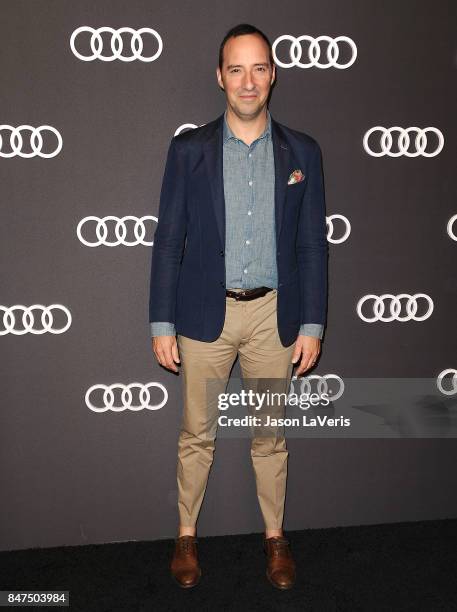 Actor Tony Hale attends the Audi celebration for the 69th Emmys at The Highlight Room at the Dream Hollywood on September 14, 2017 in Hollywood,...