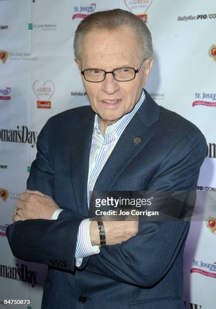 Host Larry King attends the 6th Annual Woman's Day Red Dress Awards at Jazz at Lincoln Center on February 11, 2009 in New York City.