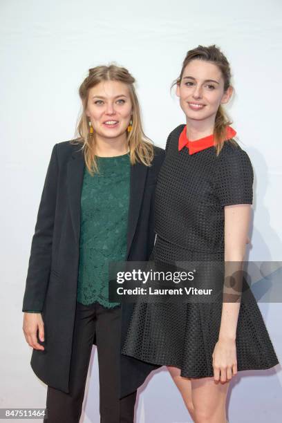 Camille Sansterre and Berangere McNeese attend "Le Viol" Photocall during the 19th Festival of TV Fiction at La Rochelle on September 15, 2017 in La...