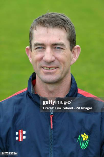 Bowling coach Steve Watkin during the press day at the SWALEC Stadium, Cardiff.