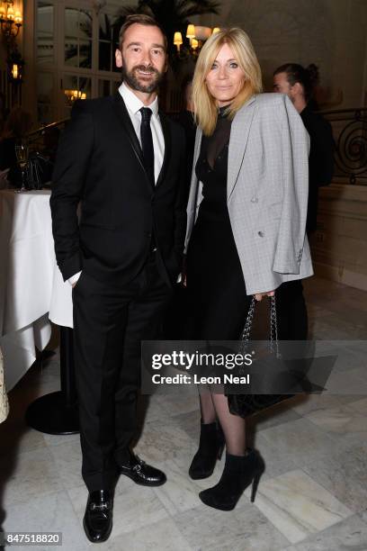 Actor Charlie Condou and actress Michelle Collins attend the Diversity in Media Awards on September 15, 2017 in London, England.