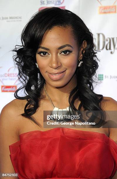 Singer Solange Knowles attends the 6th Annual Woman's Day Red Dress Awards at Jazz at Lincoln Center on February 11, 2009 in New York City.