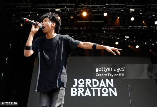 Jordan Bratton performs onstage during Day 1 of The Meadows Music & Arts Festival at Citi Field on September 15, 2017 in New York City.