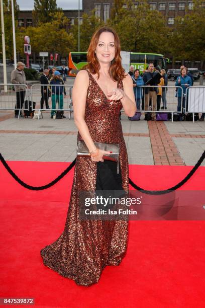 German actress Natalia Woerner attends the UFA 100th anniversary celebration at Palais am Funkturm on September 15, 2017 in Berlin, Germany.