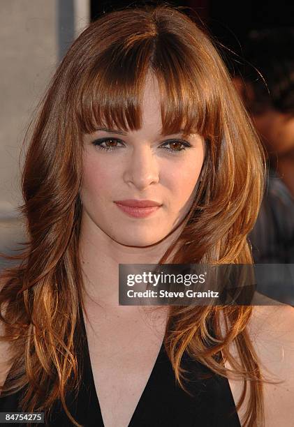 Danielle Panabaker arrives at theWorld Premiere of "Swing Vote" at the El Capitan Theatre on July 24, 2008 in Hollywood, California.