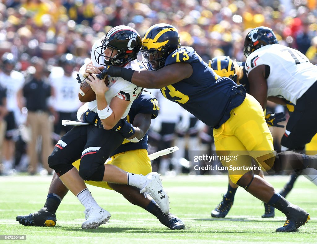 COLLEGE FOOTBALL: SEP 09 Cincinnati at Michigan
