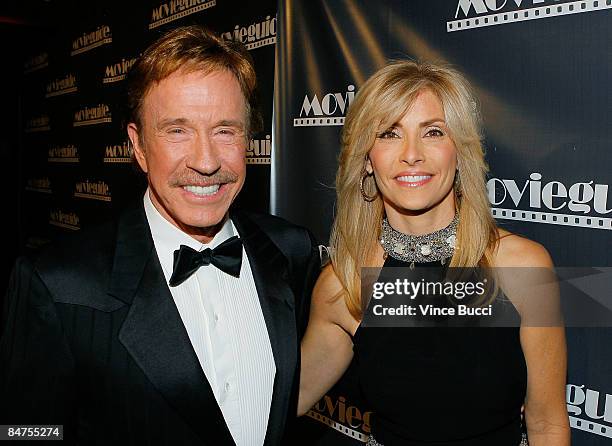 Actor Chuck Norris and wife Gena O'Kelley attend the 17th Annual Movieguide Faith and Values Awards at the Beverly Hilton Hotel on February 11, 2009...