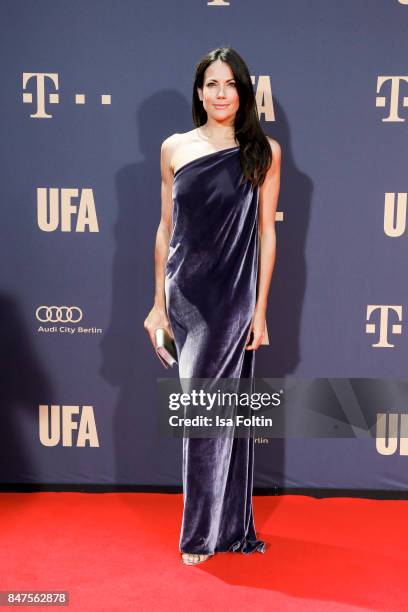 German actress Bettina Zimmermann attends the UFA 100th anniversary celebration at Palais am Funkturm on September 15, 2017 in Berlin, Germany.