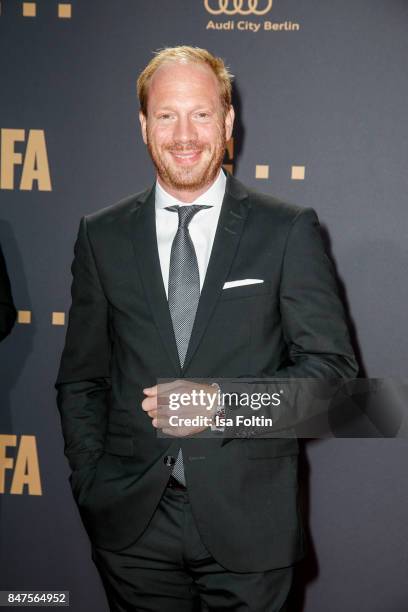 German actor Johann von Buehlow attends the UFA 100th anniversary celebration at Palais am Funkturm on September 15, 2017 in Berlin, Germany.