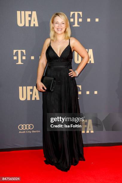 Iris Mareike Steen attends the UFA 100th anniversary celebration at Palais am Funkturm on September 15, 2017 in Berlin, Germany.