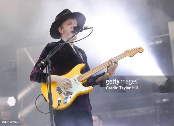 Alex Trimble of Two Door Cinema Club performs onstage during Day 1 of The Meadows Music & Arts Festival at Citi Field on September 15, 2017 in New...