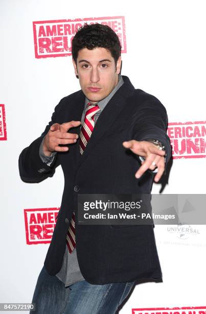 Jason Biggs during a photocall to promote his new film, American Pie:Reunion.