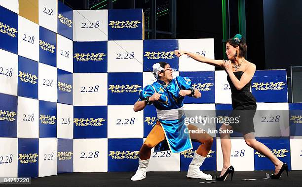 Actress Kristin Kreuk attends "Street Fighter: The Legend of Chun-Li " Japan Premiere at Akihabara UDX on February 12, 2009 in Tokyo, Japan. The film...