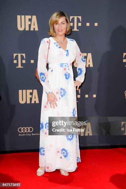 German actress Gesine Cukrowski attends the UFA 100th anniversary celebration at Palais am Funkturm on September 15, 2017 in Berlin, Germany.