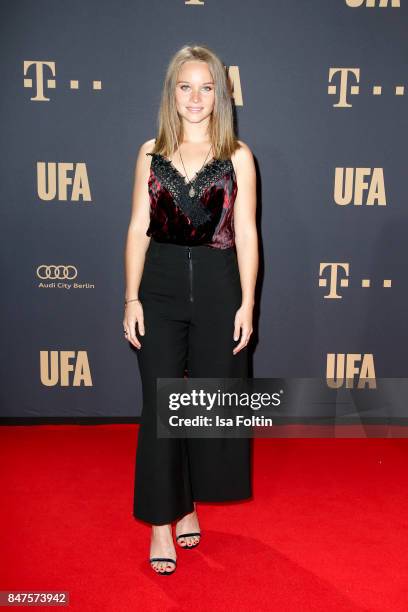 German actress Sonja Gerhardt attends the UFA 100th anniversary celebration at Palais am Funkturm on September 15, 2017 in Berlin, Germany.