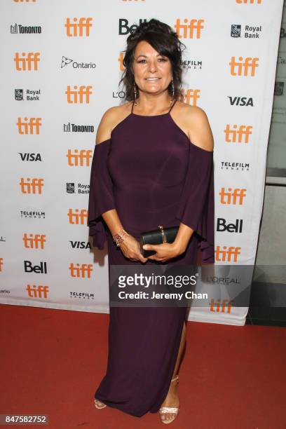 Suzanne Shawbonquit attends the "Indian Horse" premiere during the 2017 Toronto International Film Festival at TIFF Bell Lightbox on September 15,...