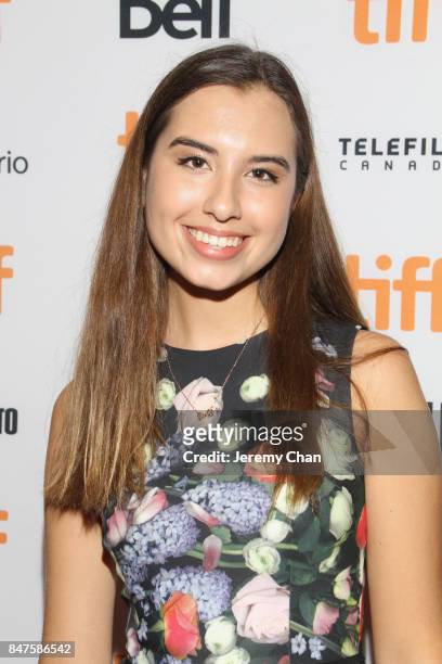 Actress Eva Greyeyes attends the "Indian Horse" premiere during the 2017 Toronto International Film Festival at TIFF Bell Lightbox on September 15,...
