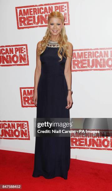 Tara Reid at the Irish premiere of American Pie The Reunion at the Savoy Cinema in Dublin.