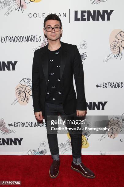 Designer Christian Siriano attends the 2nd Anniversary of Lenny, In Partnership with Cole Haan of Lenny at The Jane Hotel on September 15, 2017 in...