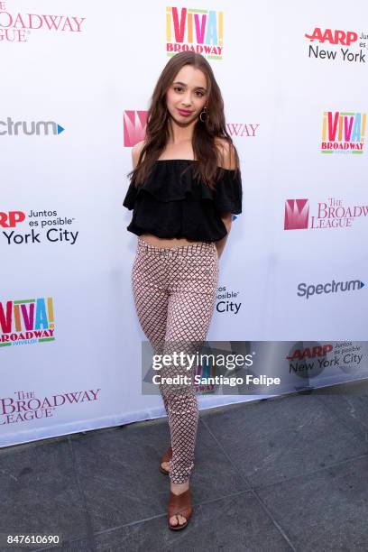 Emma Pfaeffle attends Viva Broadway Special Event at Duffy Square on September 15, 2017 in New York City.