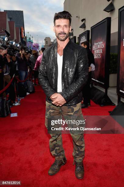 Frank Grillo attends Halloween Horror Nights Opening Night Red Carpet at Universal Studios Hollywood on September 15, 2017 in Universal City,...