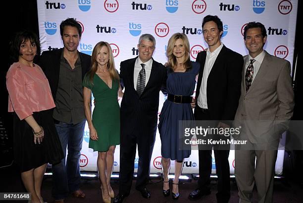 Executive Vice President/General Manager of Turner Entertainment Sales and Marketing Linda Yaccarino, actor Eric McCormack, actress Holly Hunter,...