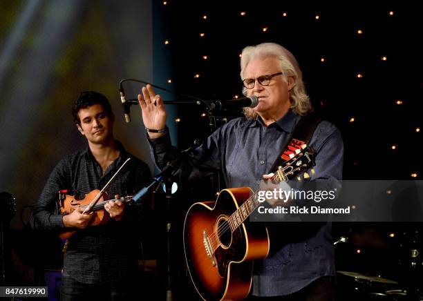 Ricky Skaggs performs onstage during Skyville Live Celebrates AmericanaFest with Graham Nash and special guests on September 15, 2017 in Nashville,...