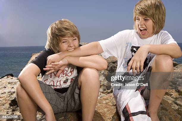 Actors and brothers Dylan Sprouse and Cole Sprouse poses for a portrait session in Los Angeles for Parade.