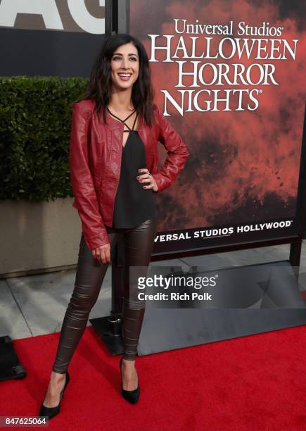 Dana DeLorenzo attends Halloween Horror Nights Opening Night Red Carpet at Universal Studios Hollywood on September 15, 2017 in Universal City,...