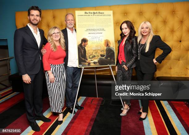 Producer and co-founders of AMBI Pictures Andrea Iervolino, writers Nancy Cartwright and Peter Kjenaas, actress Ksenia Solo and producer and...
