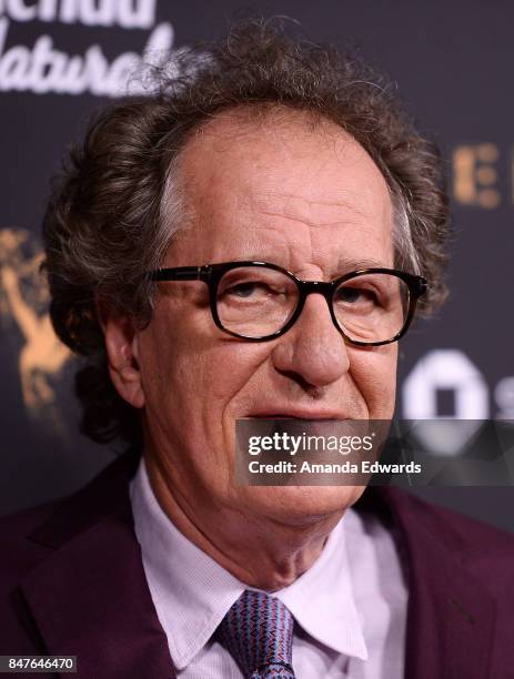 Actor Geoffrey Rush arrives at the Television Academy's Performers Nominee Reception at the Wallis Annenberg Center for the Performing Arts on...