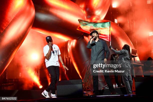 And Damian Marley perform onstage during the Meadows Music And Arts Festival - Day 1 at Citi Field on September 15, 2017 in New York City.