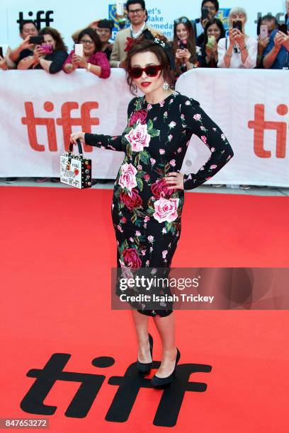 Actress Helena Bonham Carter attends the '55 Steps' World Premiere during the 2017 Toronto International Film Festival at Roy Thomson Hall on...