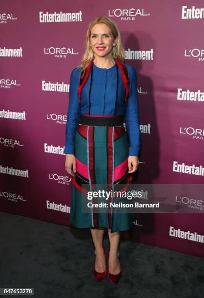 Rhea Seehorn attends the 2017 Entertainment Weekly Pre-Emmy Party at Sunset Tower on September 15, 2017 in West Hollywood, California.