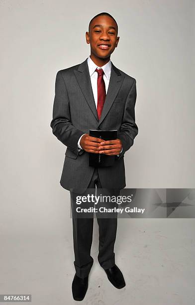 Actor Justin Martin poses for a portrait during the 40th NAACP Image Awards held at the Shrine Auditorium on February 12, 2009 in Los Angeles,...