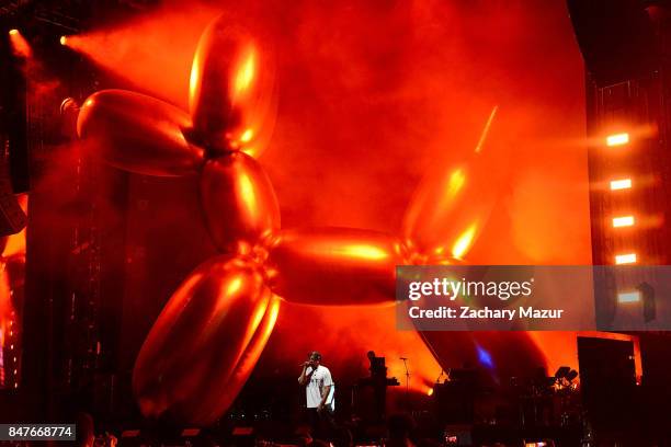 Performs onstage during the Meadows Music and Arts Festival - Day 1 at Citi Field on September 15, 2017 in New York City.