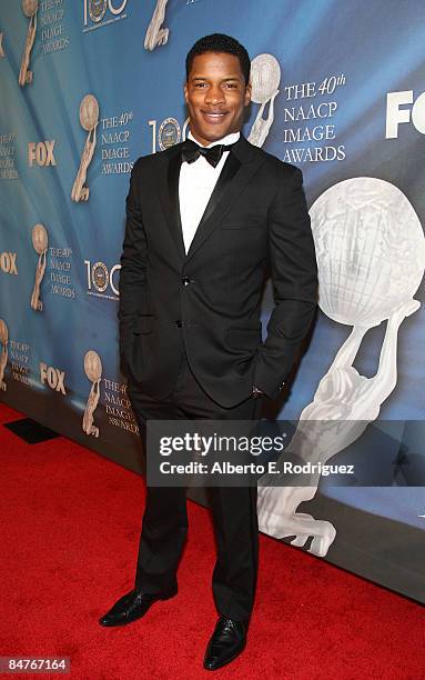 Actor Nate Parker arrives at the 40th NAACP Image Awards held at the Shrine Auditorium on February 12, 2009 in Los Angeles, California.