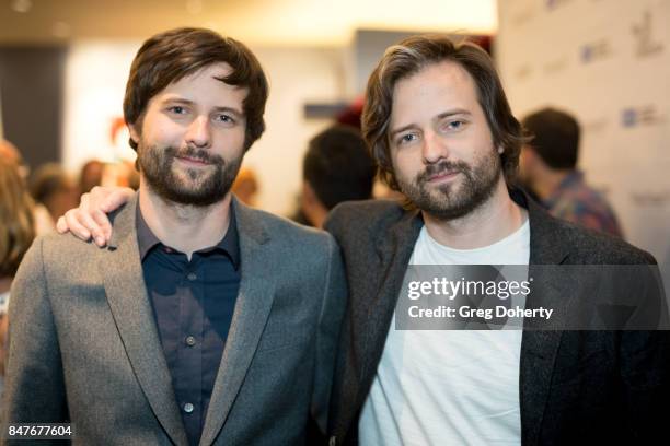 Ross and Matt Duffer, 'Stranger Things' Co-creators, attend the WGAW's Sublime Primetime 2017 at Writers Guild Theater on September 15, 2017 in...