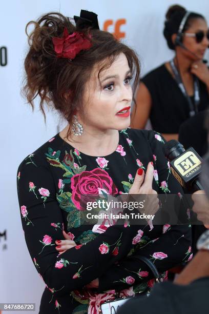 Actress Helena Bonham Carter attends the '55 Steps' World Premiere during the 2017 Toronto International Film Festival at Roy Thomson Hall on...