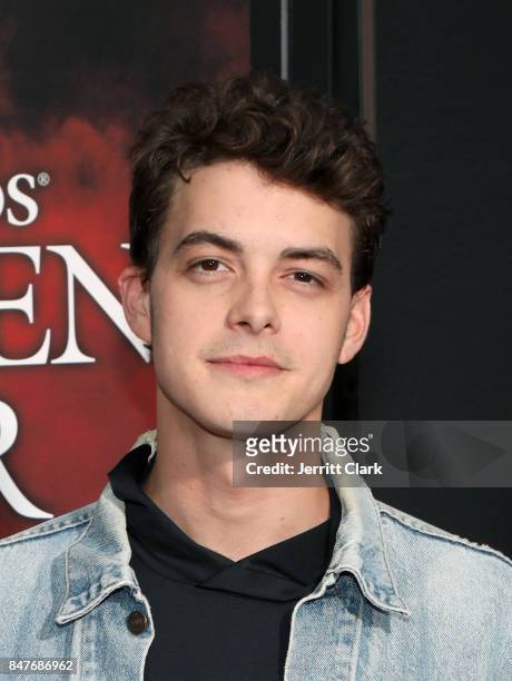 Actor Israel Broussard arrives at Universal Studios Halloween Horror Nights Opening Night at Universal Studios Hollywood on September 15, 2017 in...