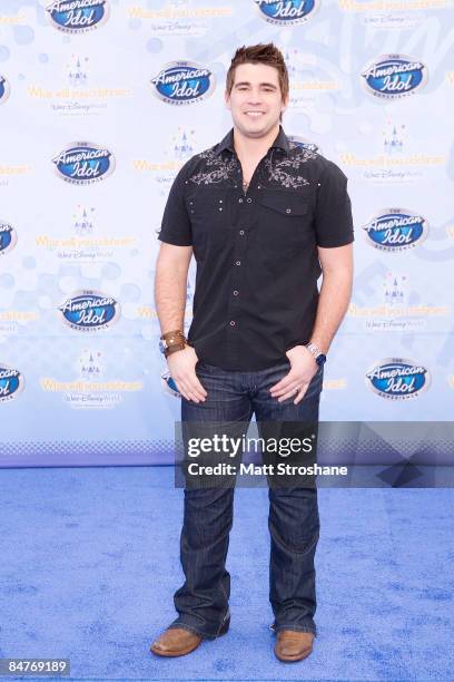 Josh Gracin, season 2 finalist, walks on the red carpet for the grand opening of the American Idol Experience at Disney's Hollywood Studios In Walt...