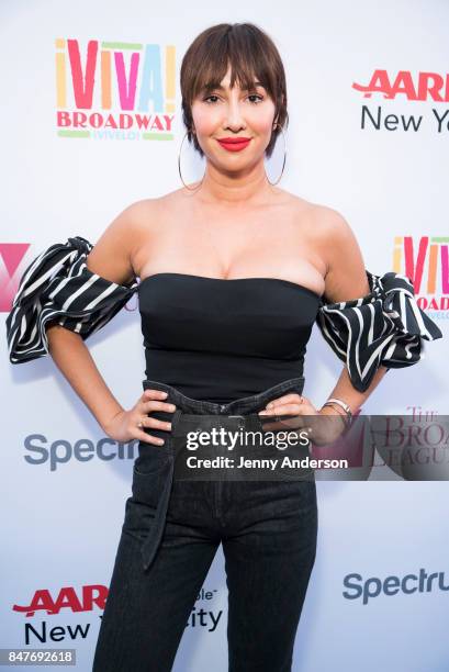 Jackie Cruz attends Viva Broadway to kick off Hispanic Heritage Month at Duffy Square in Times Square on September 15, 2017 in New York City.