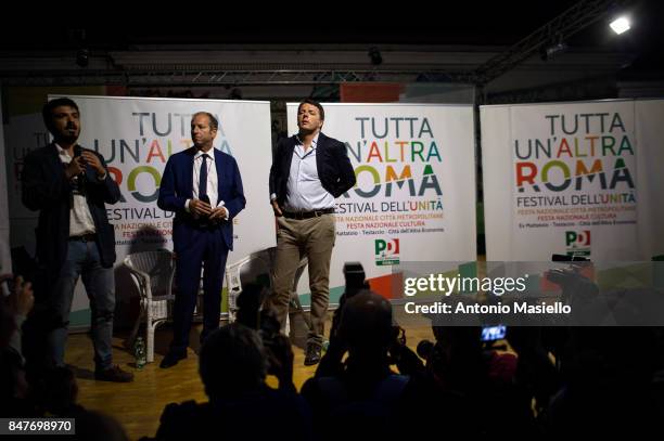 Italian politician Matteo Renzi, Secretary of the Democratic Party during the "Festa de l'Unità" in Rome, Italy on September 14, 2017. The Festa de...