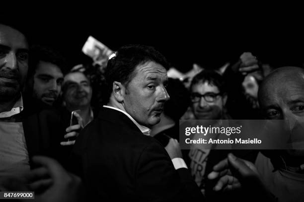 Italian politician Matteo Renzi, Secretary of the Democratic Party during the "Festa de l'Unità" in Rome, Italy on September 14, 2017. The Festa de...