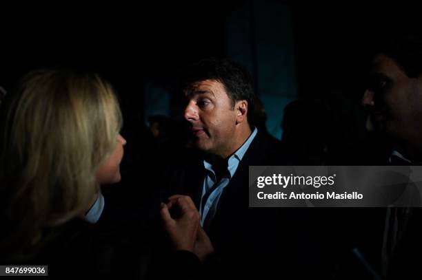 Italian politician Matteo Renzi, Secretary of the Democratic Party during the "Festa de l'Unità" in Rome, Italy on September 14, 2017. The Festa de...