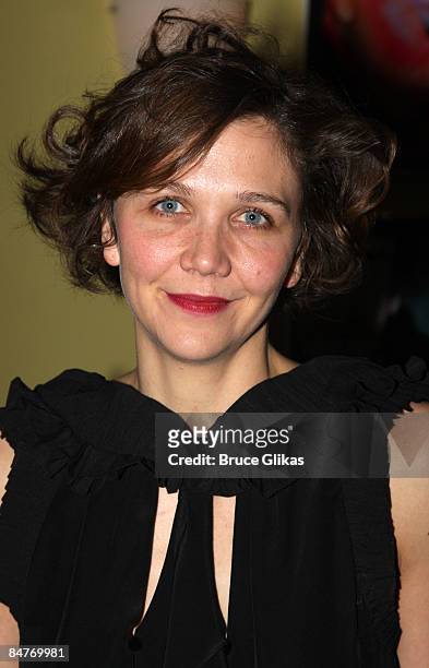 Maggie Gyllenhaal attends the after party for the off-broadway opening night of "Uncle Vanya" at Pangea on February 12, 2009 in New York City.