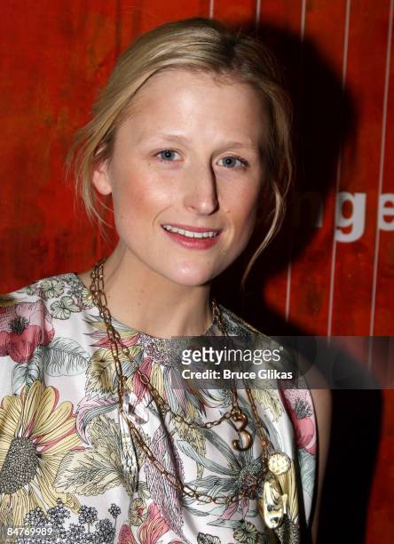 Mamie Gummer attends the after party for the off-broadway opening night of "Uncle Vanya" at Pangea on February 12, 2009 in New York City.