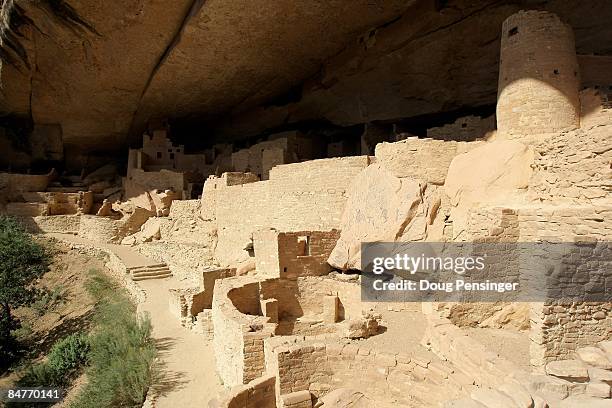 Cliff Palace, Mesa Verde�s largest cliff dwelling, is available for visitors to take a one hour, ticketed, ranger guided tour at Mesa Verde National...