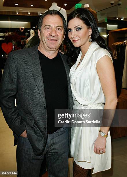 Alec Gores and Rochelle Gores attend the Neil Lane for Arcade by Rochelle Gores unveiling on February 12, 2009 in West Hollywood, California.
