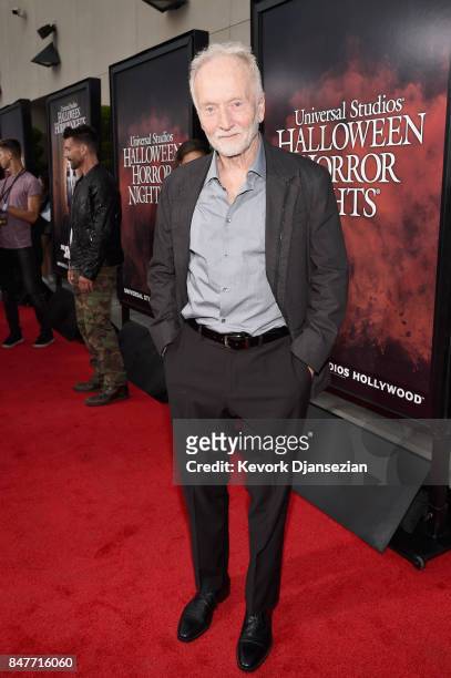 Tobin Bell attends Halloween Horror Nights Opening Night Red Carpet at Universal Studios Hollywood on September 15, 2017 in Universal City,...